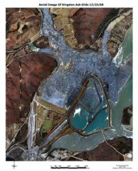 Aerial view of the TVA fly ash spill